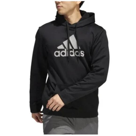 Adidas Men's S Pullover Hoodie Black Aeroready Game & Go Gorpcore Sweatshirt - Picture 1 of 10